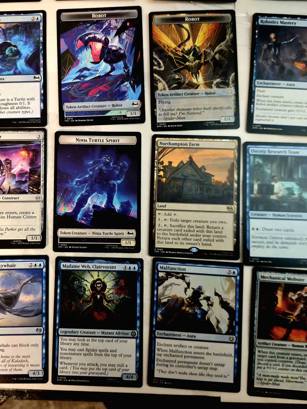 MTG Universes Beyond Marvel Spider-Man & TMNT Card Lot Bulk Binder